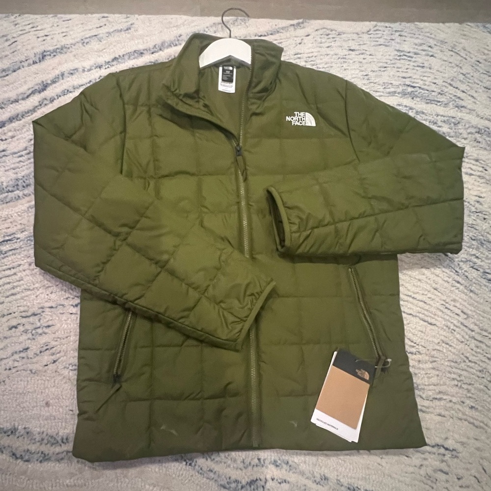 The North Face Olive Quilted Jacket